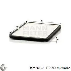 Filtr kabiny 7700424093 Renault (RVI)