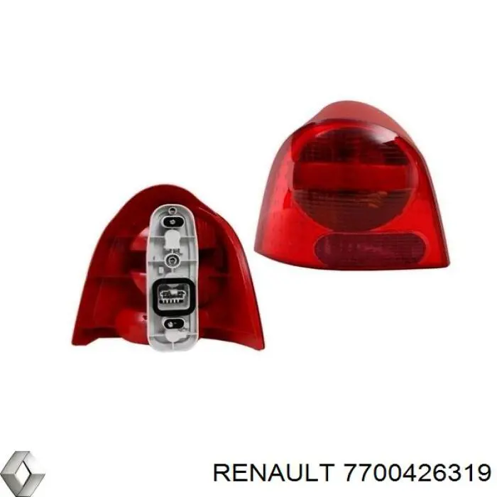 Lampa zespolona tylna lewa zewnętrzna Renault (RVI) 7700426319 cena, od 78,07 USD