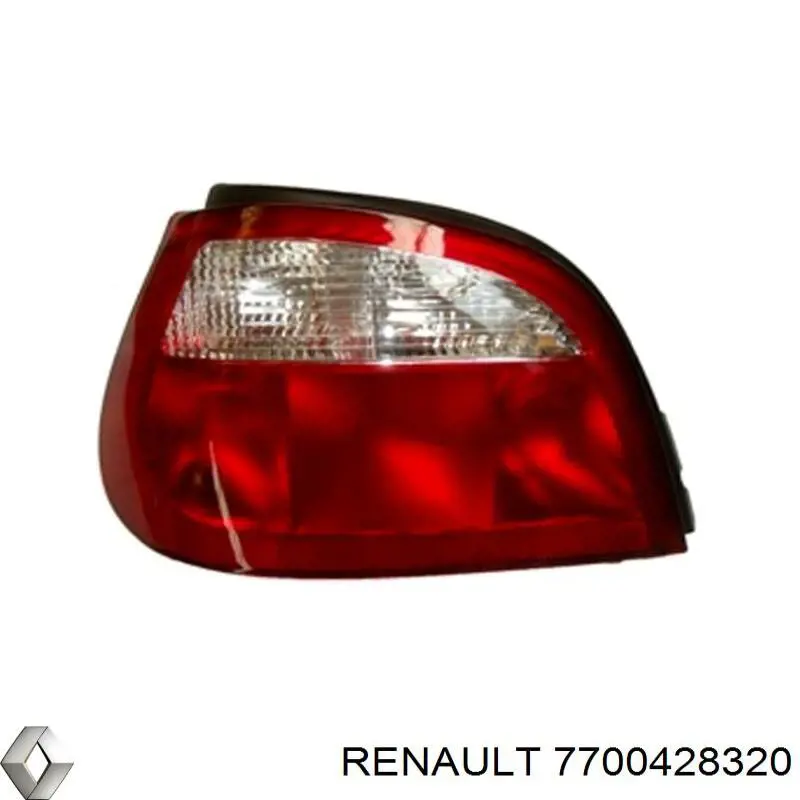 Lampa zespolona tylna lewa Renault (RVI) 7700428320 cena, od 39,16 USD