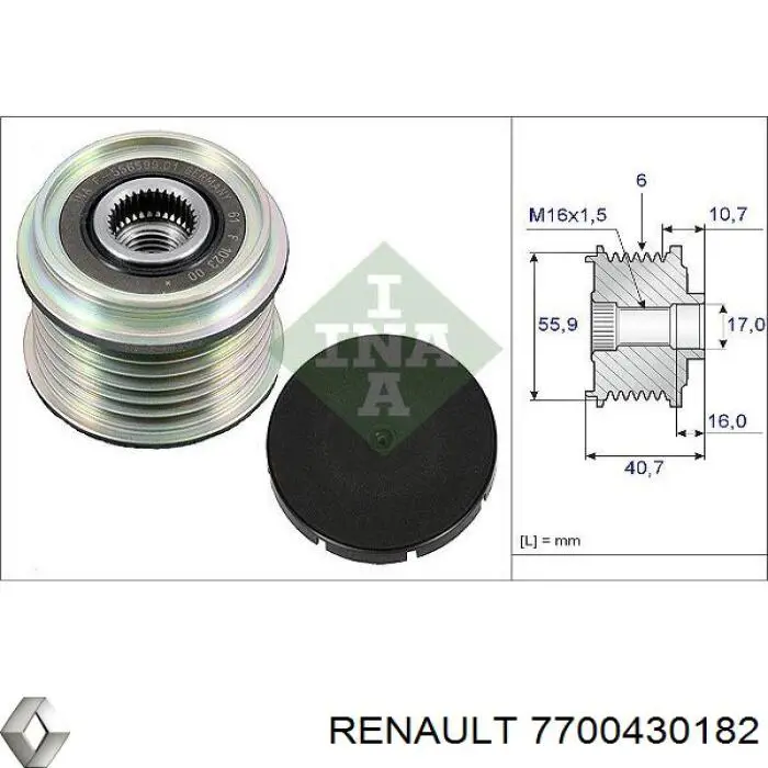 7700430182 Renault (RVI) Alternator