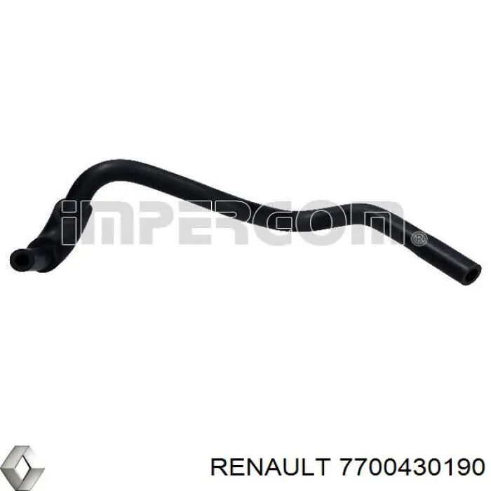 Przewód (króciec) układu chłodzenia Renault (RVI) 7700430190 cena, od 7,46 USD