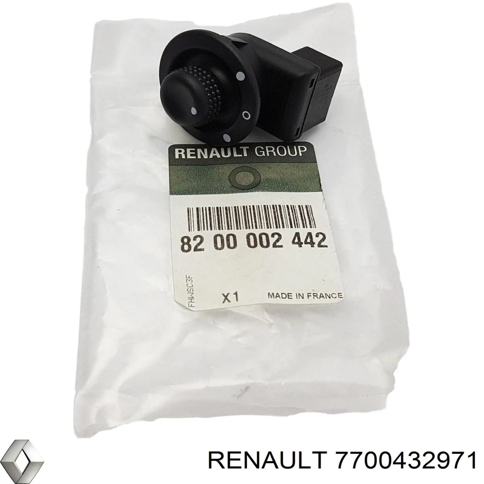7700432971 Renault (RVI) Sterownik lusterek bocznych, na drzwi