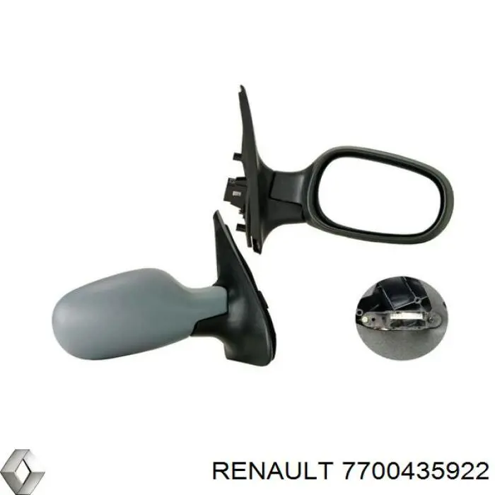 Do koszyka 7700435922 Renault (RVI) Lusterko wsteczne prawe