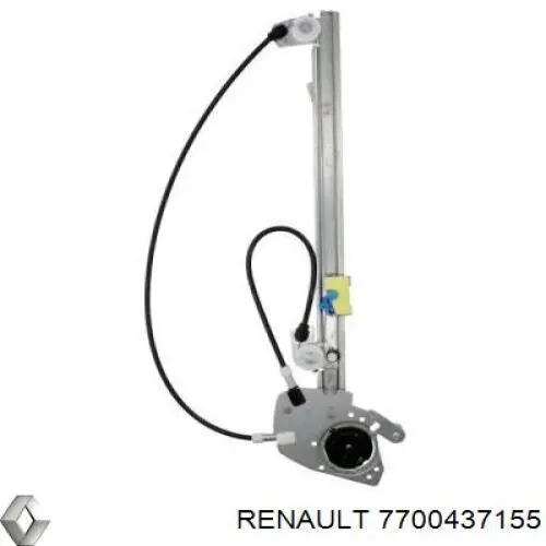 Do koszyka 7700437155 Renault (RVI) Mechanizm podnoszenia szyby drzwi tylnych prawych