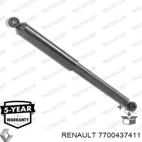 Do koszyka 7700437411 Renault (RVI) Amortyzator tylny