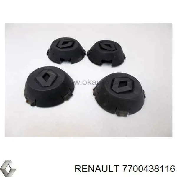 Kołpak do obręczy koła Renault (RVI) 7700438116 cena, od 24,22 USD