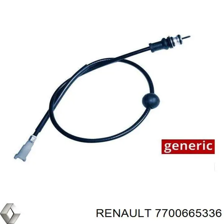 Do koszyka 7700665336 Renault (RVI) Linka prędkościomierza