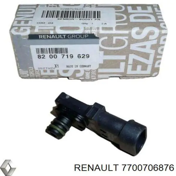 7700706876 Renault (RVI) Czujnik ciśnienia w kolektorze ssącym, MAP