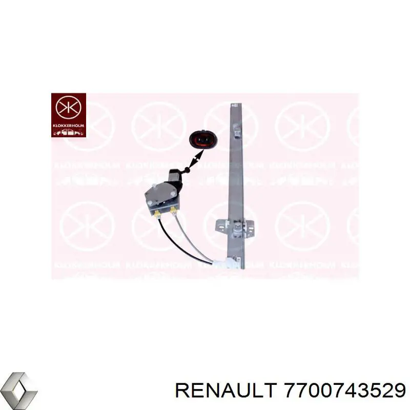 Do koszyka 7700743529 Renault (RVI) Prowadnica zaworu