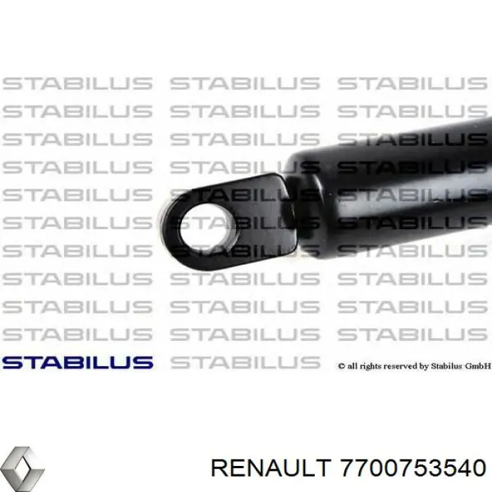 7700753540 Renault (RVI) Amortyzator maski