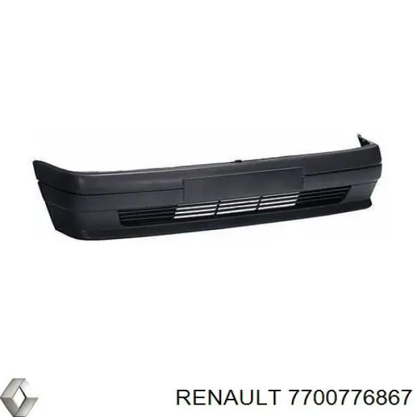 Zderzak przedni 7700776867 Renault (RVI)