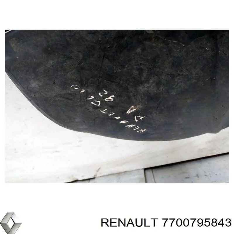 Nadkole błotnika przedniego prawe do Renault Clio I BC57, 5357