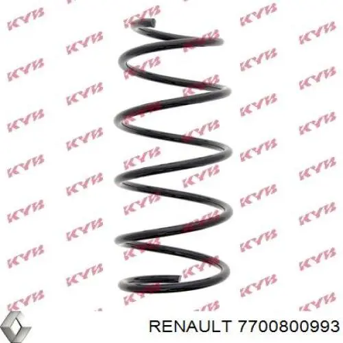 Do koszyka 7700800993 Renault (RVI) Sprężyna przednia