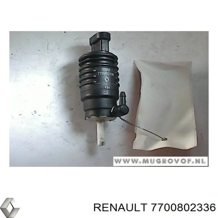 Do koszyka 7700802336 Renault (RVI) Pompka spryskiwacza szyby przedniej