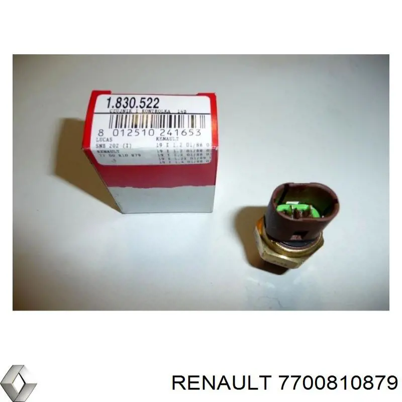 7700810879 Renault (RVI) Czujnik temperatury płynu chłodzącego