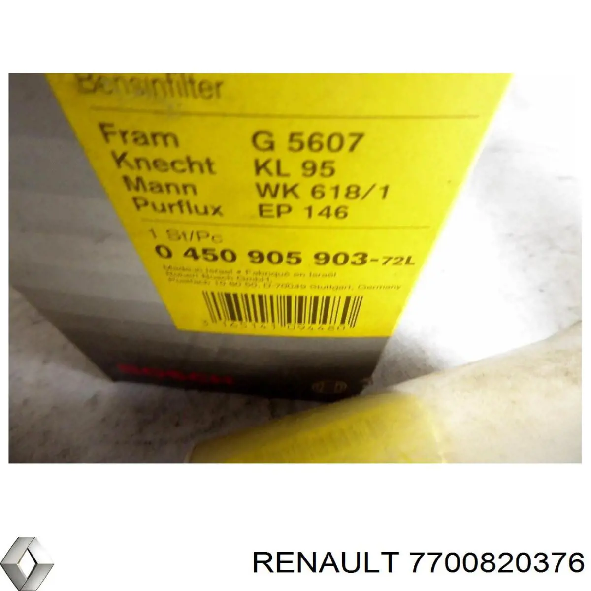 Filtr paliwa Renault (RVI) 7700820376 cena, od 16,82 USD