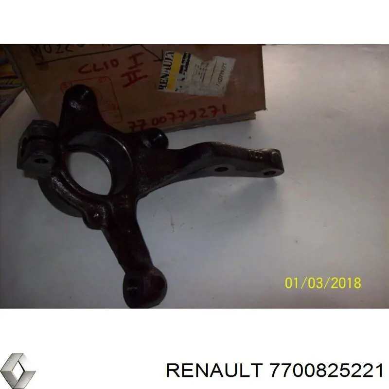 Czop (zwrotnica) przedni prawy Renault (RVI) 7700825221 cena, od 68,13 USD
