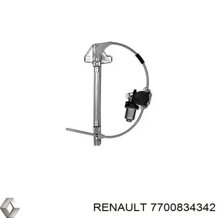 Mechanizm podnoszenia szyby drzwi tylnych prawych Renault (RVI) 7700834342 cena, od 70,64 USD