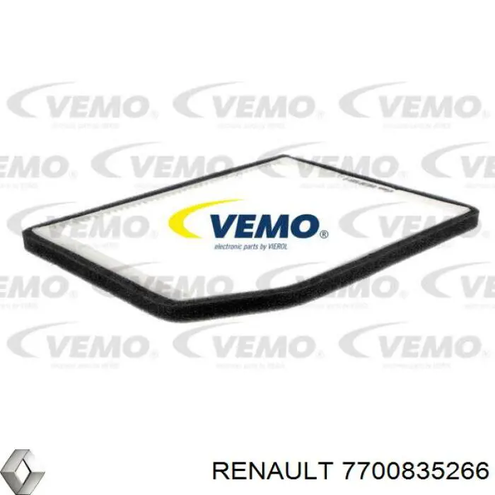 Do koszyka 7700835266 Renault (RVI) Filtr kabiny