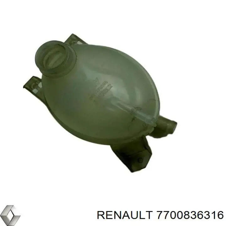 Do koszyka 7700836316 Renault (RVI) Zbiorniczek wyrównawczy układu chłodzenia