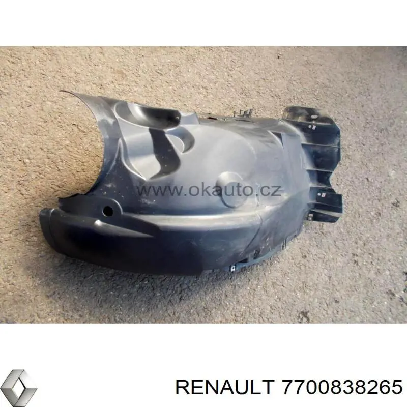 Do koszyka 7700838265 Renault (RVI) Nadkole błotnika przedniego prawe przednie