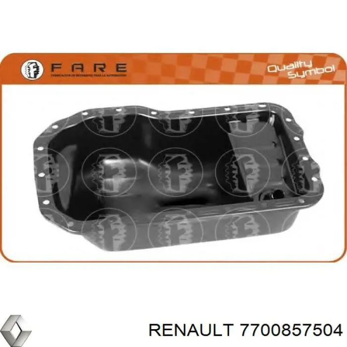 Do koszyka 7700857504 Renault (RVI) Miska olejowa silnika