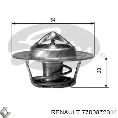 7700872314 Renault (RVI) Termostat