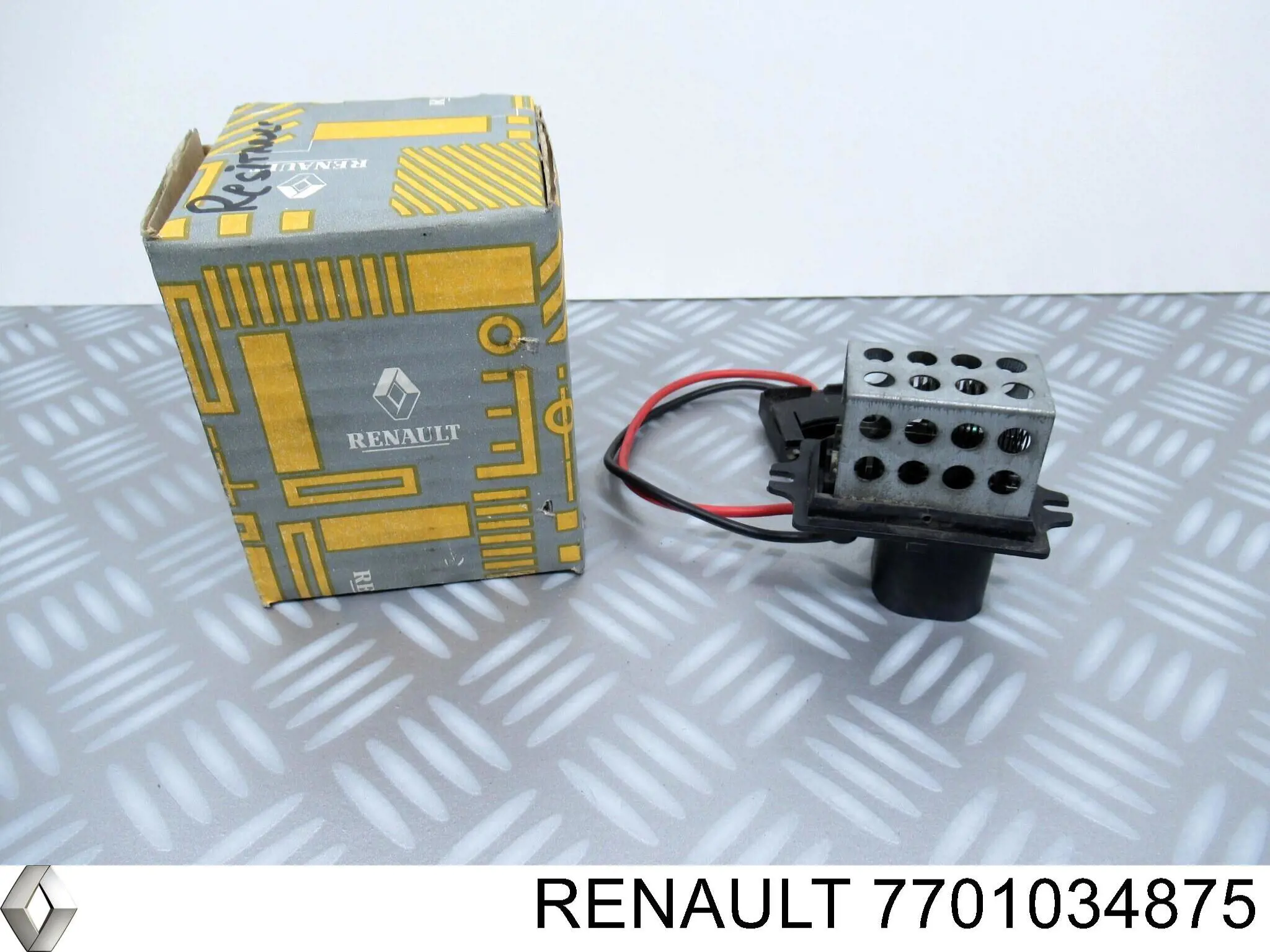 Do koszyka 7701034875 Renault (RVI) Rezystor wentylatora nagrzewnicy (ogrzewacza kabiny)