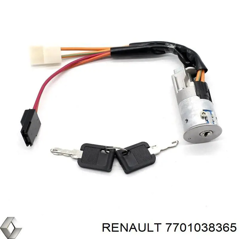 Wkładka stacyjki zapłonowej Renault (RVI) 7701038365 cena, od 23,95 USD