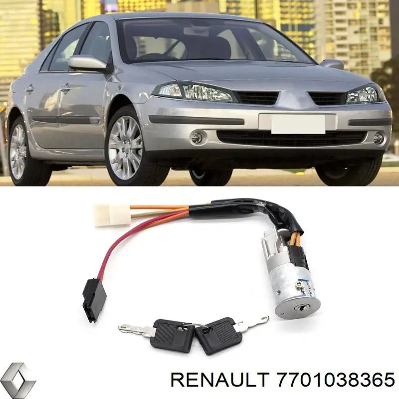 Wkładka stacyjki zapłonowej 7701038365 Renault (RVI)