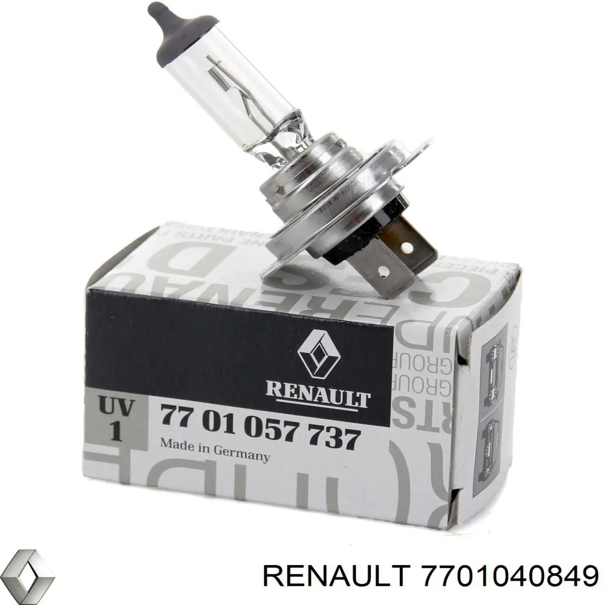 Do koszyka 7701040849 Renault (RVI) Żarówka halogenowa