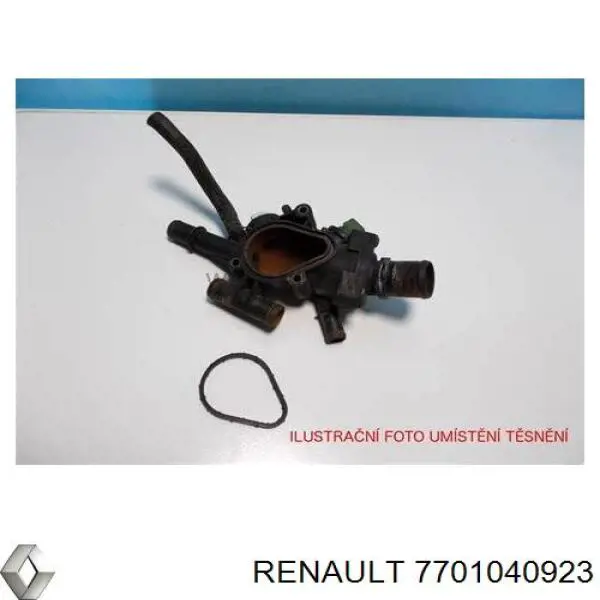 Uszczelka termostatu 7701040923 Renault (RVI)