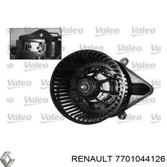7701044126 Renault (RVI) Silniczek wentylatora nagrzewnicy (ogrzewacza wnętrza)