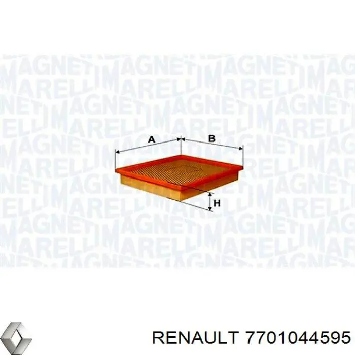 7701044595 Renault (RVI) Filtr powietrza