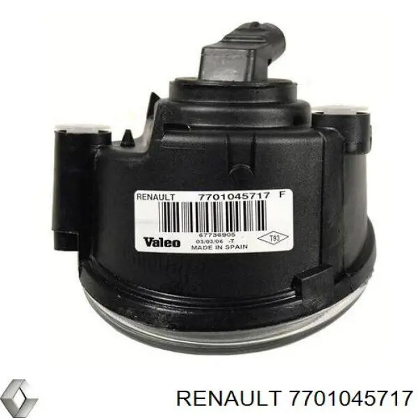Do koszyka 7701045717 Renault (RVI) Lampa przeciwmgielna prawa