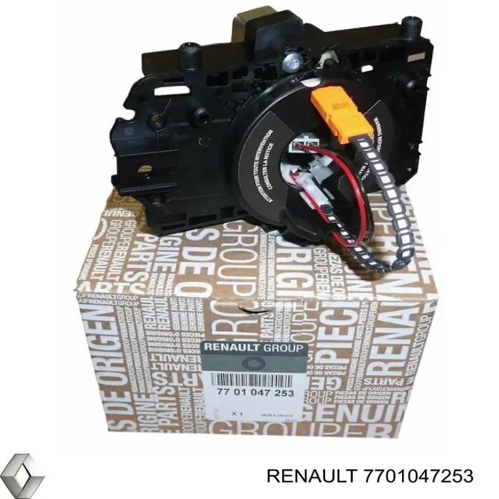 Do koszyka 7701047253 Renault (RVI) Pierścień kontaktowy AIRBAG, taśma kierownicy