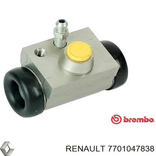 Cylinder hamulcowy roboczy tylny Renault (RVI) 7701047838 cena, od 16,11 USD