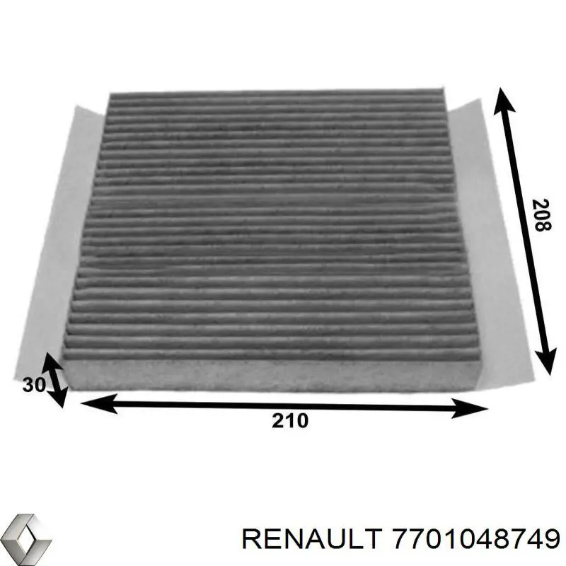 Do koszyka 7701048749 Renault (RVI) Filtr kabiny
