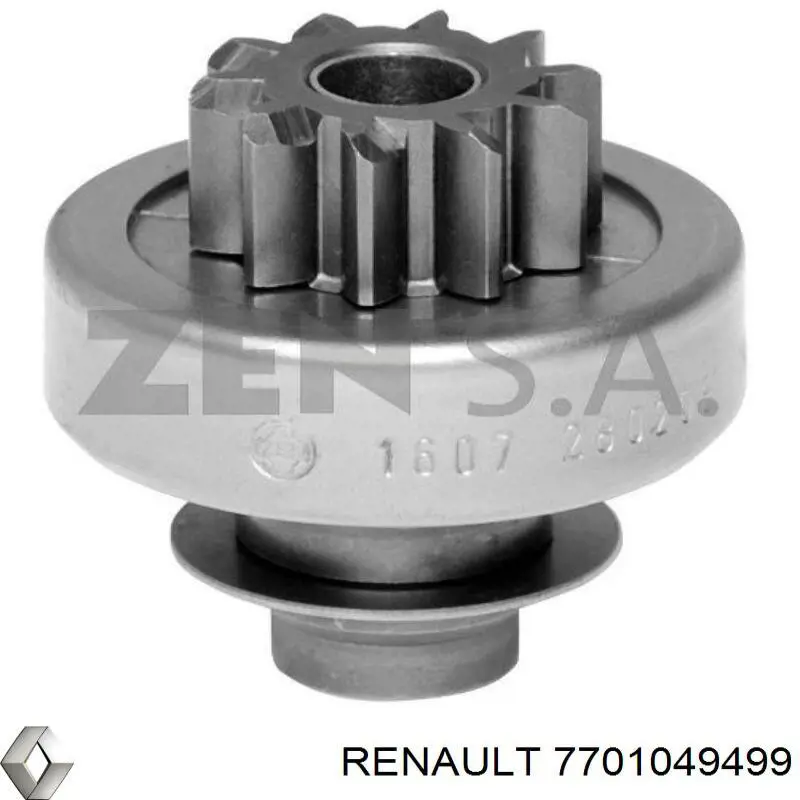 Do koszyka 7701049499 Renault (RVI) Bendiks rozrusznika
