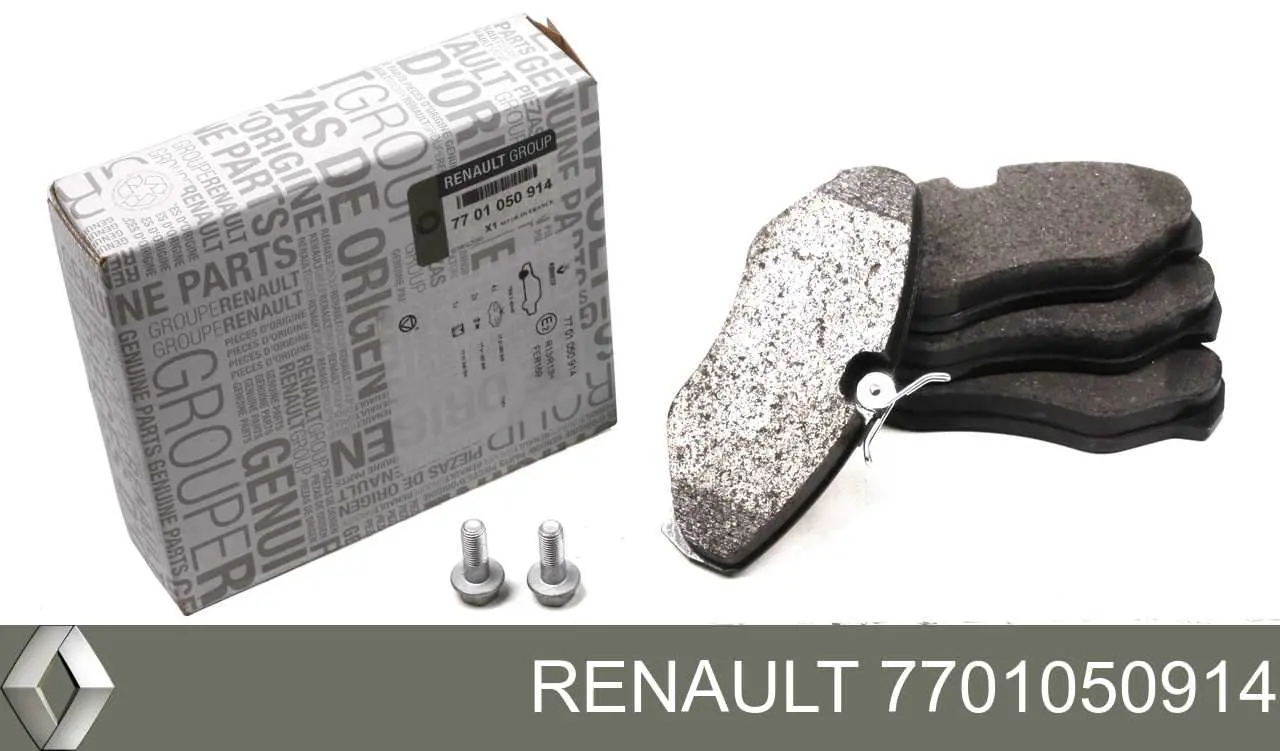 7701050914 Renault (RVI) Klocki hamulcowe przednie tarczowe