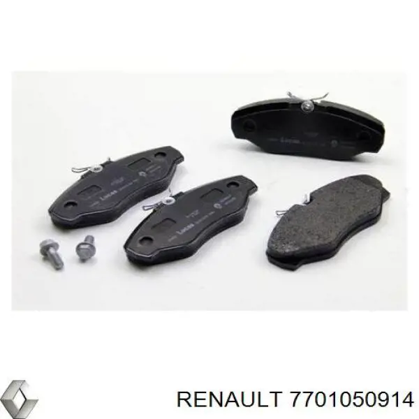 Do koszyka 7701050914 Renault (RVI) Klocki hamulcowe przednie tarczowe