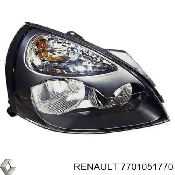 Reflektor prawy Renault (RVI) 7701051770 cena, od 74,37 USD