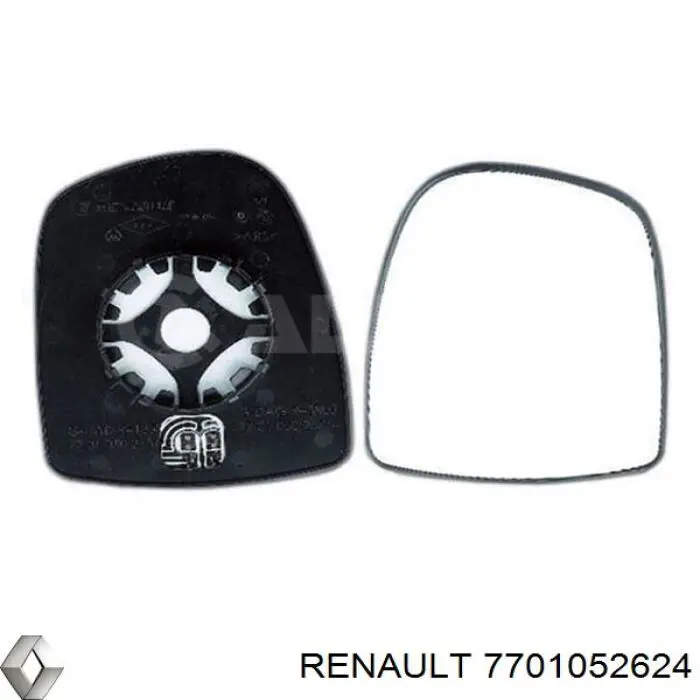 Do koszyka 7701052624 Renault (RVI) Wkład lusterka wstecznego prawego