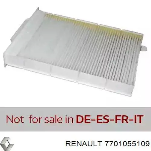 7701055109 Renault (RVI) Filtr kabiny