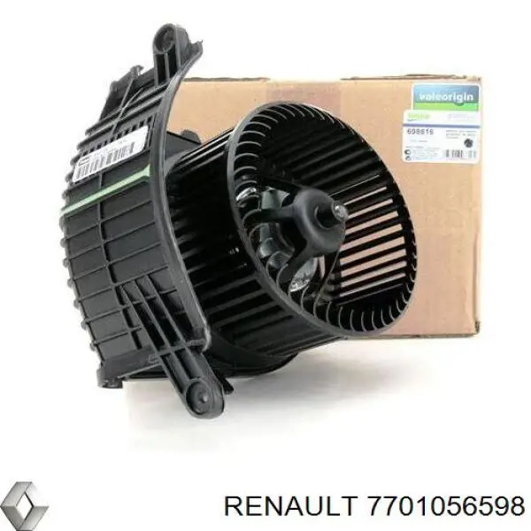Do koszyka 7701056598 Renault (RVI) Silniczek wentylatora nagrzewnicy (ogrzewacza wnętrza)