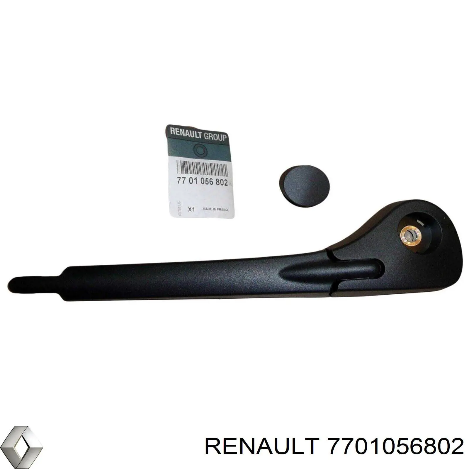 Do koszyka 7701056802 Renault (RVI) Ramię wycieraczki szyby tylnej