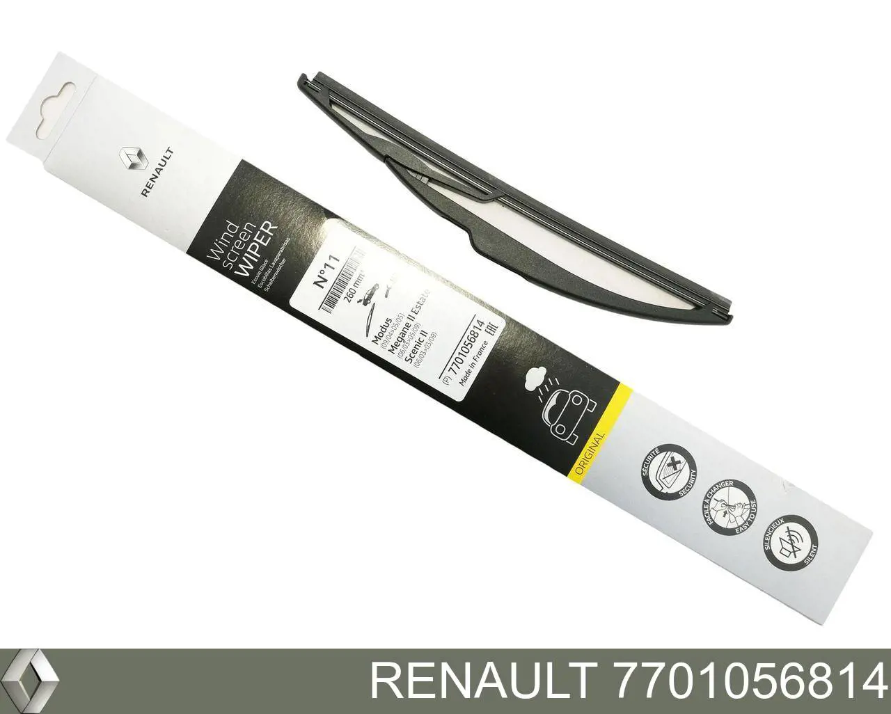 Pióro wycieraczki szyby tylnej Renault (RVI) 7701056814 cena, od 12,14 USD
