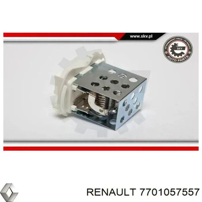 Rezystor wentylatora nagrzewnicy (ogrzewacza kabiny) Renault (RVI) 7701057557 cena, od 16,89 USD