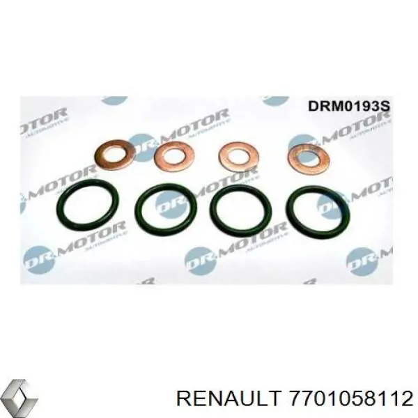 7701058112 Renault (RVI) Zestaw naprawczy wtryskiwacza