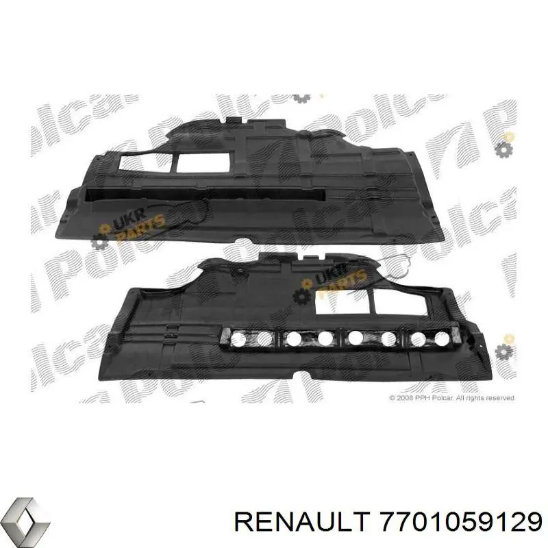Do koszyka 4417323 Opel Osłona silnika, miski (przedziału silnika)